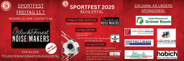 SVB Sportfest @ Mittelbergstadion Bühlertal